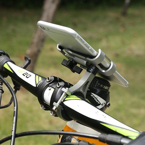 

cell phone mounts & holders metal motorcycle bike holder aluminum alloy anti-slip bracket gps clip universal bicycle stand for all smartphon
