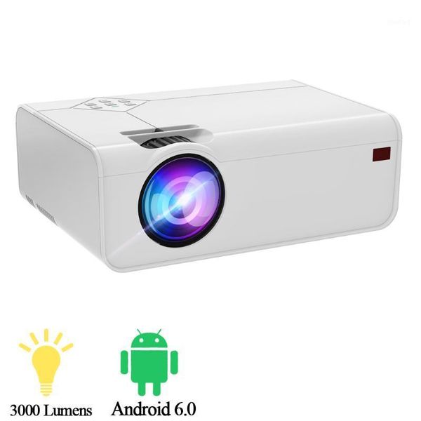 Mini proiettore LED 720P Full HD Wifi Bluetooth Video 3D per la casa Supporto per telefoni cellulari Proiettori 4K Theater Cinema Beamer
