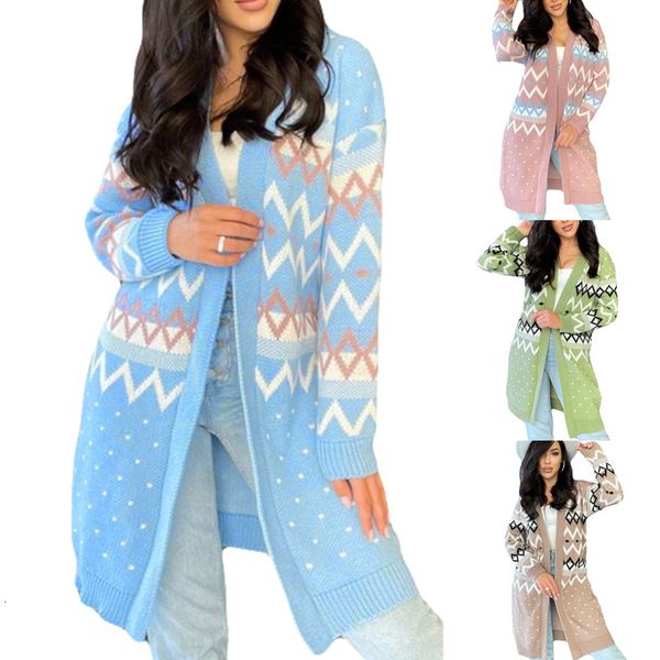 

2021 autumn winter leisure corrugated knitted cardigan sweater, White;black