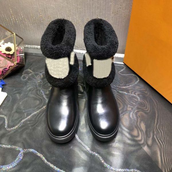 

women snowprop flat and ankle boots suede made of calfskin embroidered laureate platform martin chunky heel star trail boot est winter, Black