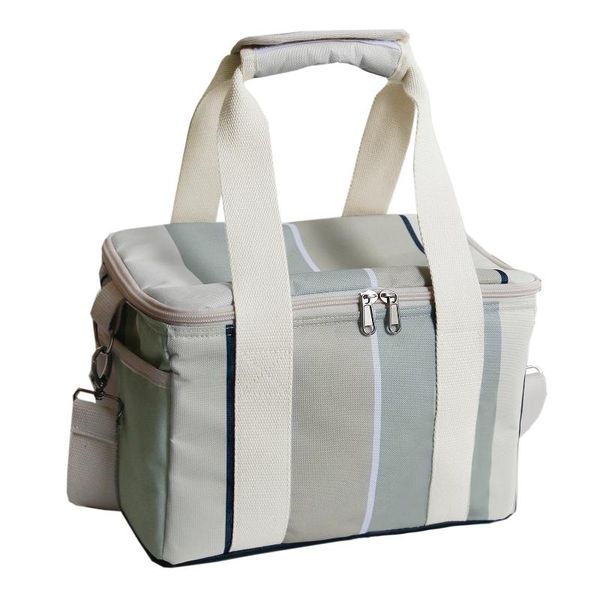 

dinnerware sets large capacity cooler bags oxford insulation lunch box thermal drink beer ice pack travel picnic backpack fresh keeping