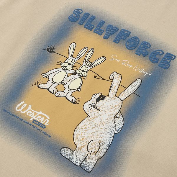 

men's hoodies & sweatshirts sweat puller man hip hop streetwear rabbit letter pullover autumn harajuku casual cotton sweat khaki shirt, Black