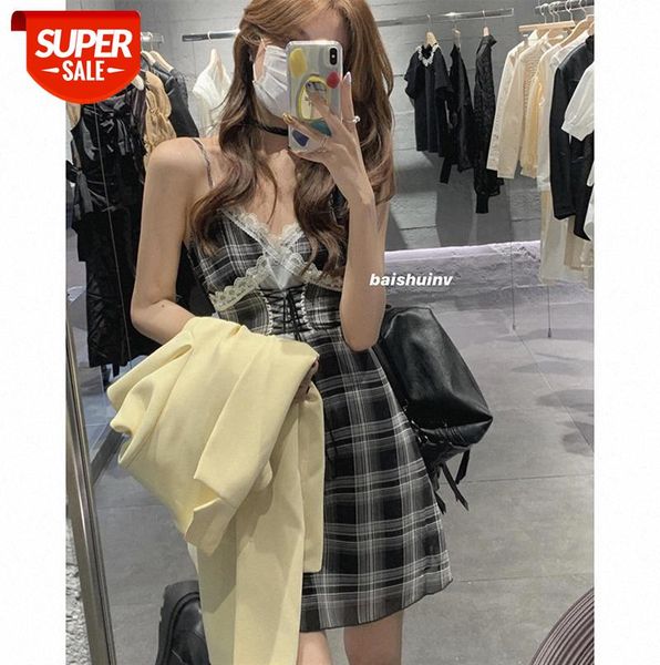 

[dangerous and fascinating] eye-catching plaid skirt for oni date~ baishui girl 10% off #gv0n, Black;gray
