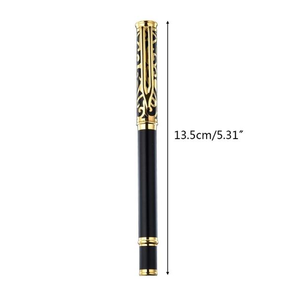 

luxury metal signature ballpoint pen black ink business writing office supplies w0ye gel pens
