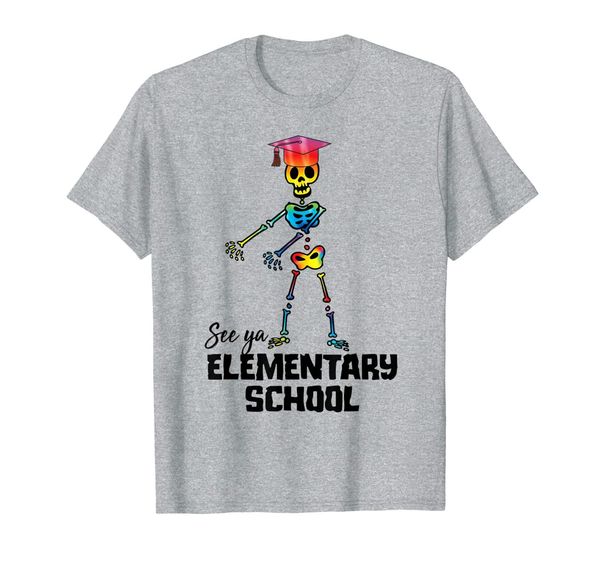 

see ya elementary school shirt | tie dye graduation tee gift, White;black