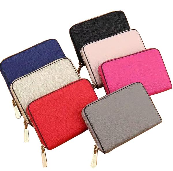 

women luxurys designers bags 2021 brand fashion designer womens pu short wallets clutch bag 7 colors small cute b37