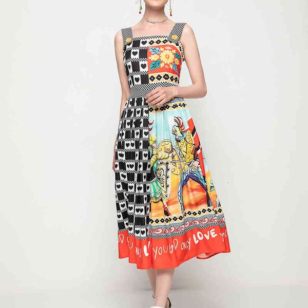 

summer retro-impression love slings self-cultivation temperament plissado mid-length dress quality, Black;gray