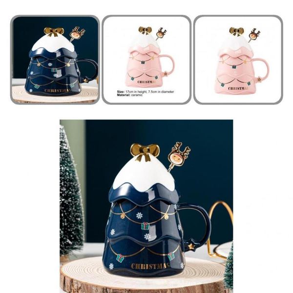 

mugs with stirring rod eco-friendly clear print christmas cup for kitchen
