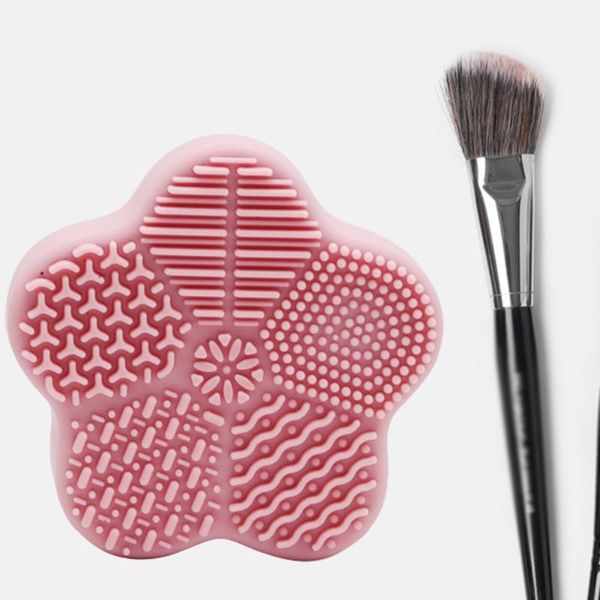 

makeup brushes 3 colors brush cleaning box sponge scrub pad bristles dirt tool
