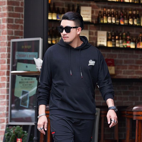 

men's hoodies & sweatshirts gxxh plus size xxl- 6xl 7xl letter printed men streetwear autumn oversized black hooded clothing male 0gtv