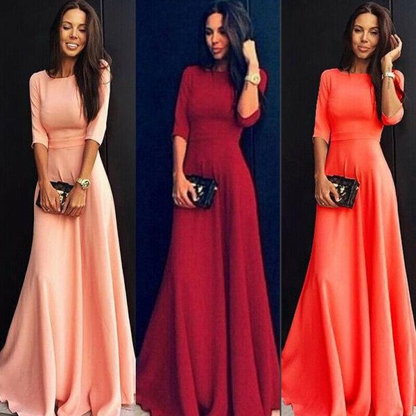 

casual dresses autumn womens floral long maxi dress beach sundress club vestidos celebrity evening party, Black;gray