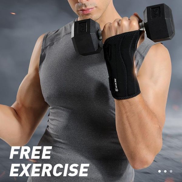 

wrist support carpal tunnel training lifting wristband splint arthritis band belt brace straps wraps sprain prevention, Black;red