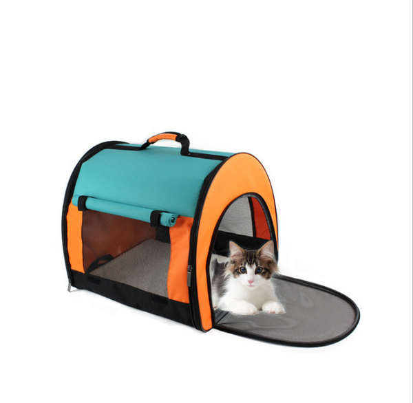 

the 2021 pet going out bag folding dog and cat backpack portable cage ventilation car seat covers