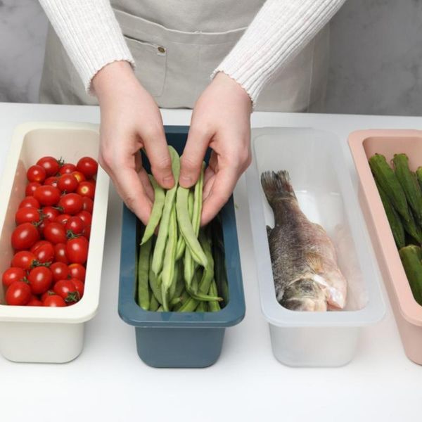 

kitchen storage & organization space saving lightweight refrigerator shelf holder box for home