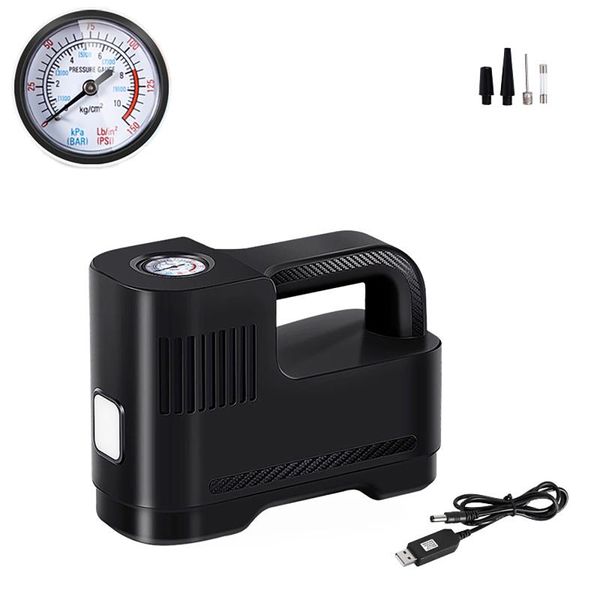 

portable air compressor dc 12v pump for car tires bicycles motorcycle electric led digital tire inflator inflatable