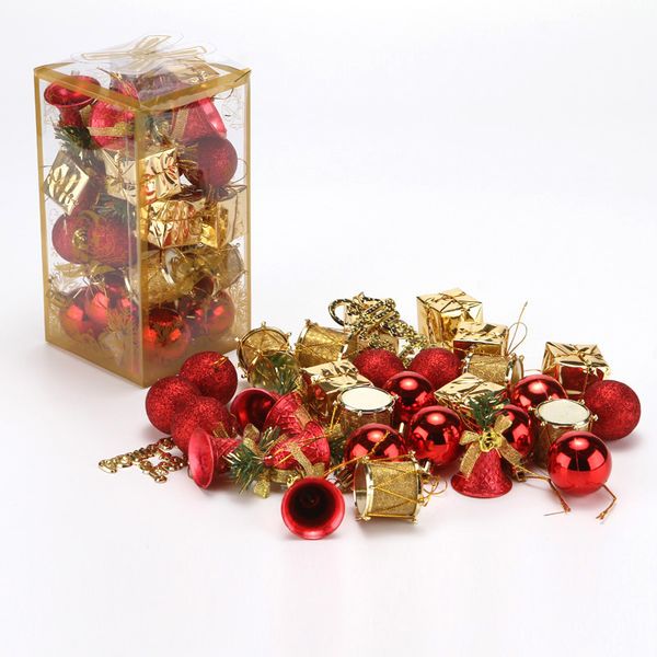 

factory outlet party decoration festive party scene bell red creative new year school blue christmas tree diy decorations