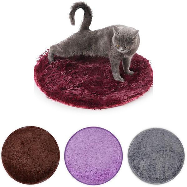

kennels & pens soft warm pet cat bed comfortable round practical nest dog washable kennel easy to clean house for