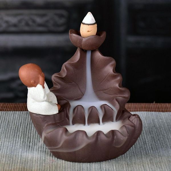 

purple sand back flow incense burner fountain burners backflow buddhist supplies fragrance lamps
