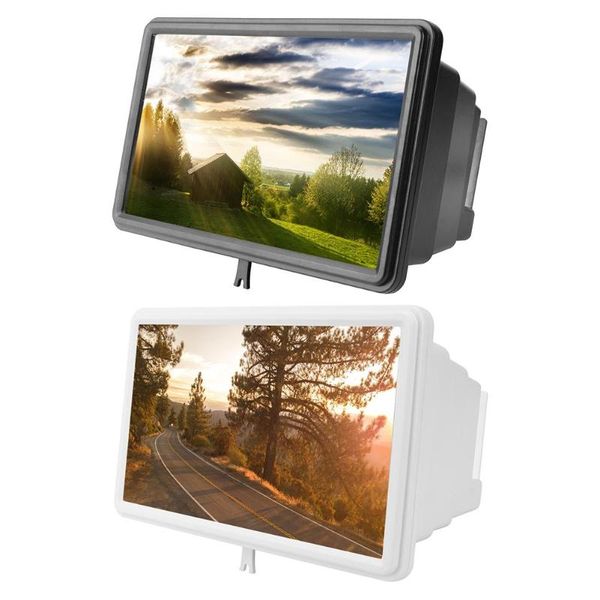 

inch 3d mobile phone screen stand bracket hd video movie magnifier radiation protection cell mounts & holders