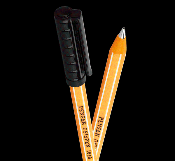 

pcs black blue red ink pens for school office accessories writing ballpoint 2021 pen, Blue;orange