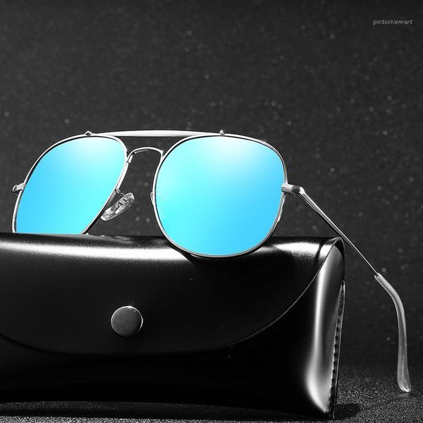 

polaroid pilot sunglasses for men square vintage shade glasses brand designer driving metal sun glases retro feminino women, White;black