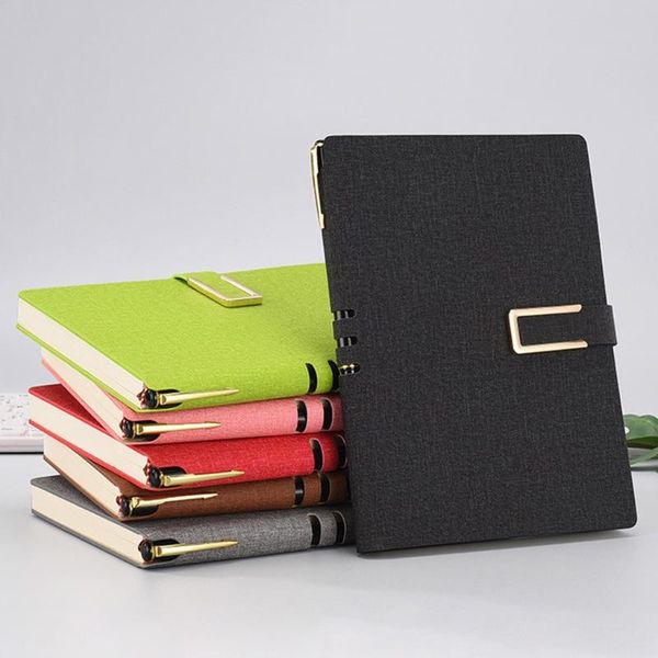 

vintage a5 a6 leather business journal notebook diary planner notepad stationery notepads, Purple;pink