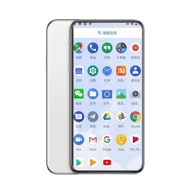 

android max 6.7 inch face id wcdma 3g quad core ram 1gb rom 16gb show fake 4g cellphone