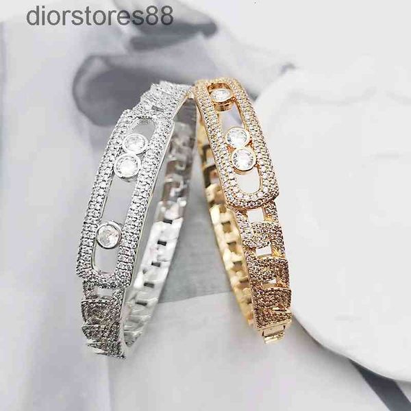 

bangles bracelet micro setting zircon chain msk fashion women's jewelry ring, Black