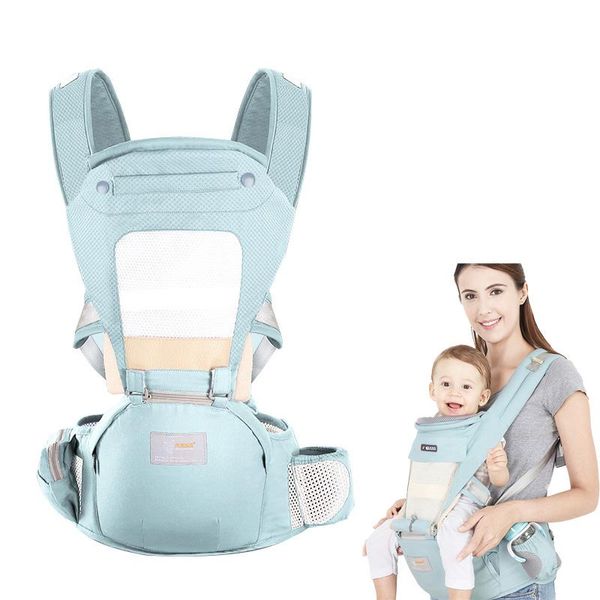 

carriers, slings & backpacks baby carriers breathable waist carrier safety odorless infant wrap sling adjustable kangaroo bag