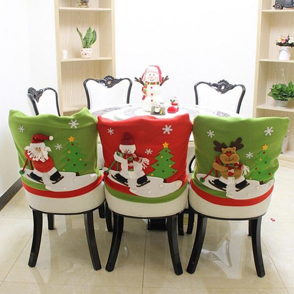 

chair covers christmas dinner table decoration restaurant cover year decor supplies back for home