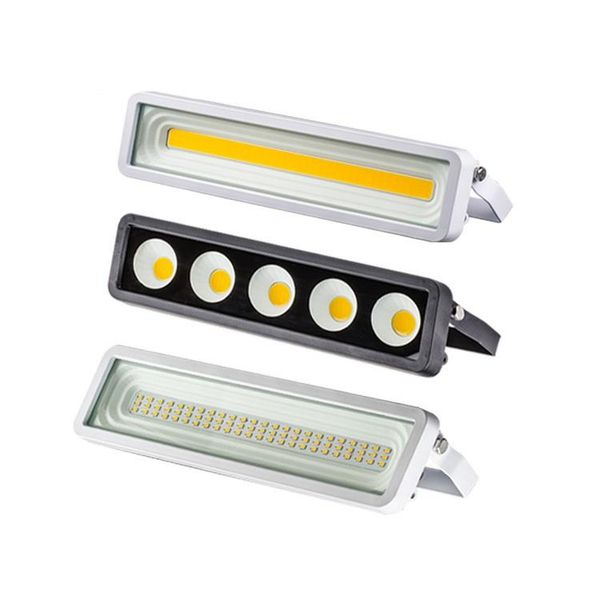 

est led floodlight 50w ip66 waterproof one-line cob outdoor advertising lamp garden lighting ac230v floodlights