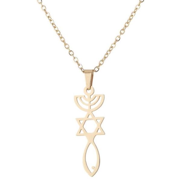 

chains necklace women/men chain menorah pendant jewelry religious jewish, Silver