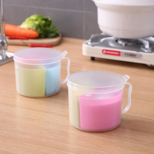 

storage bottles & jars seasoning box with spoon 3 compartments multi-grid spice container torage tool for kitchen do