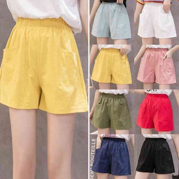 

high waist sports running jogger women short solid loose casual summer, White;black