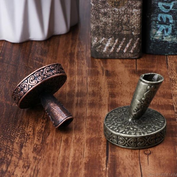

fountain pens vintage metal round insertion pen holder for feather quill dip school office supplies stationery student ag11 21 dropship