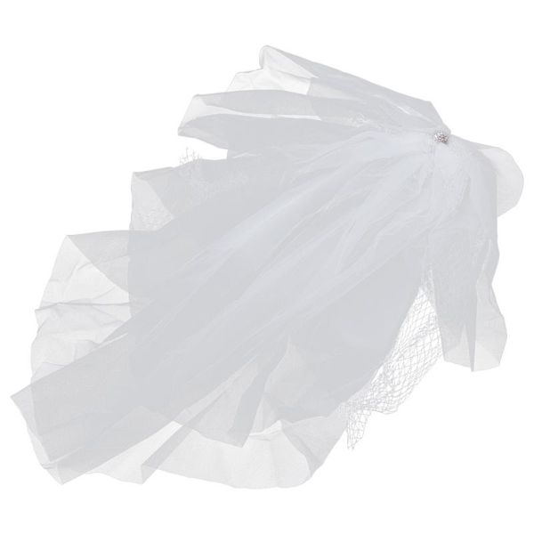 

bridal veils wedding veil white bow knot beautiful hair accessory, Black