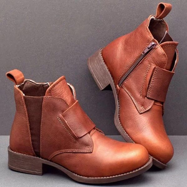 

boots fashionpu leather women ankle vintage ladies flat cross strap woman platform shoes female casual botas mujer, Black