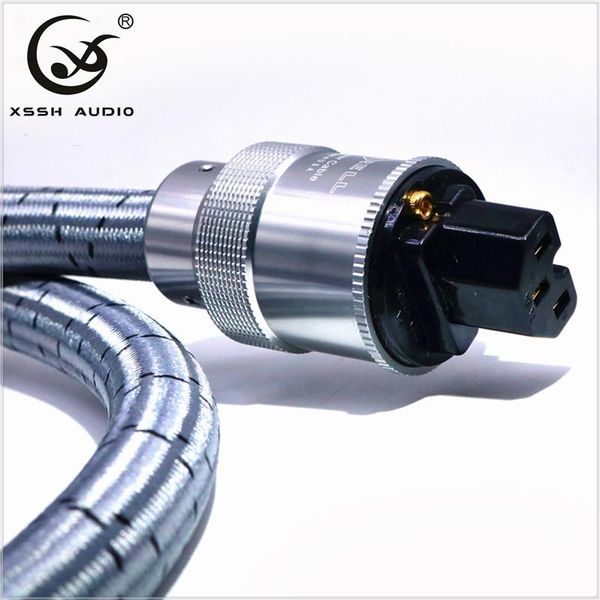 

smart power plugs hi-end us eu iec ac plug ofc cable cd 15a amp braided shield cables electrical line wire cord