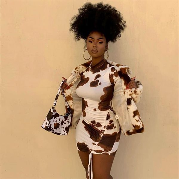 

aesthetic printed stacked bodycon women dresses mini spring chic elastic slim tassel active clothes female streetwear, Black;gray