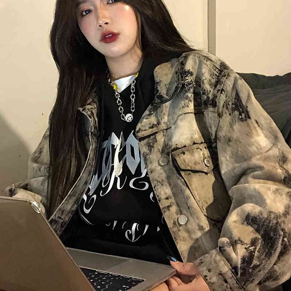

women's jackets summer style of fashion printing jackets woman lapel lets loose tempers fried street jacket xb4f, Black;brown