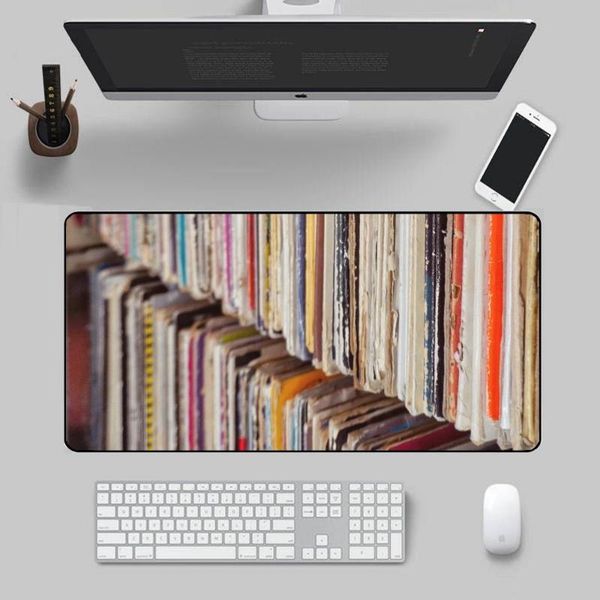 

mouse pads & wrist rests vinyl records large marble desk pad chill gamer waterproof mat computer keyboard table decoration cover