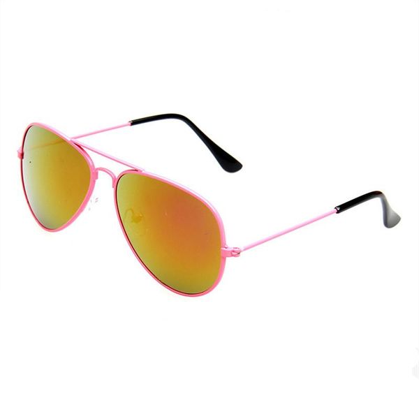 

sunglasses uv400 children's boy girl pilot fashion metal glasses classic retro brand design oval, Blue
