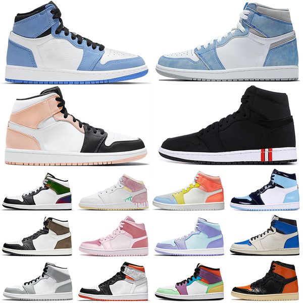 

great seller jumpman 1 1s basketball shoes women men university blue hyper royal arctic orange bred banned mens trainers sports sneakers siz