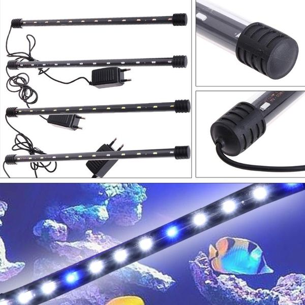 

aquariums lighting 6w submersible waterproof aquarium fish tank led light bar lamp strip eu plug