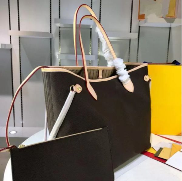 

2022 new selling premium luxury black handbag ladies shoulder bags fashion cover lock designer messenger bag shopping tote bags 2 piece set