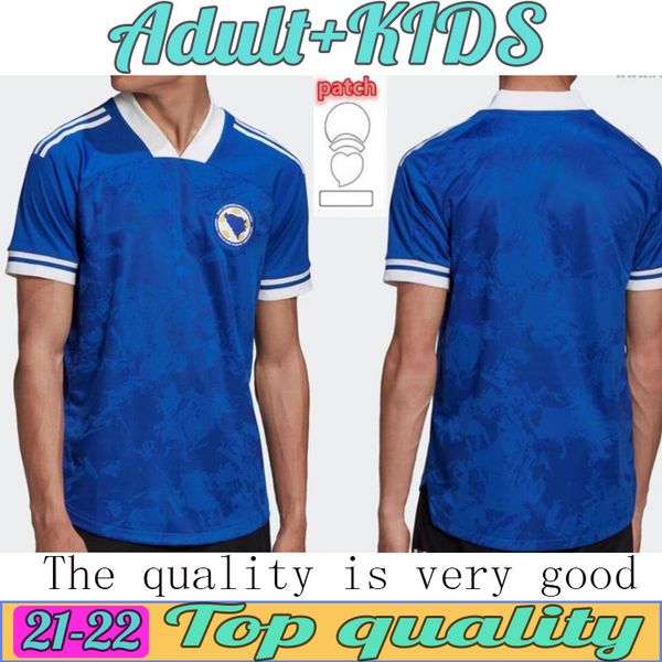 

21 22 bosnia and herzegovina soccer jersey home pjanic edin visca 2021 2022 krunic cimirot national football shirt, Black;yellow