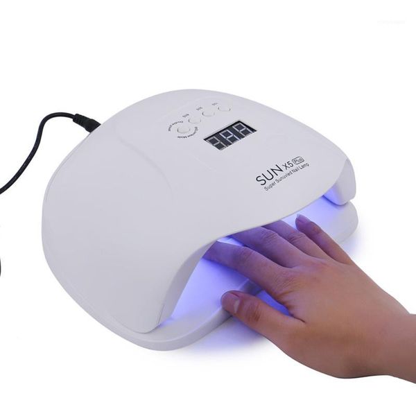 

plus 54w fast curing nail gel uv lamp dryer with lcd display 10/30/60s timer smart led manicure art tool1
