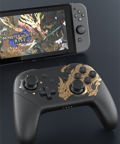 

limited edition monster hunter bluetooth wireless switch pro controller gamepad joypad remote for nintend game console gamepads joystick wit
