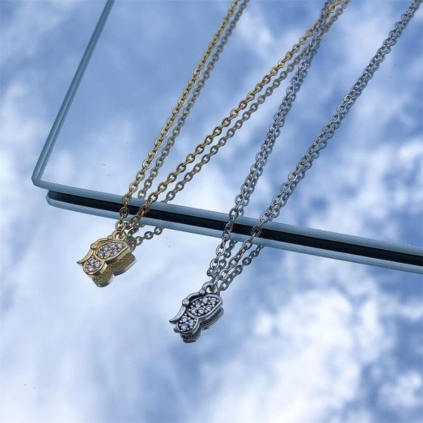 

pendant necklaces 2021 shiny butterfly necklace ladies exquisite clavicle chain jewelry accessories women's gifts, Silver