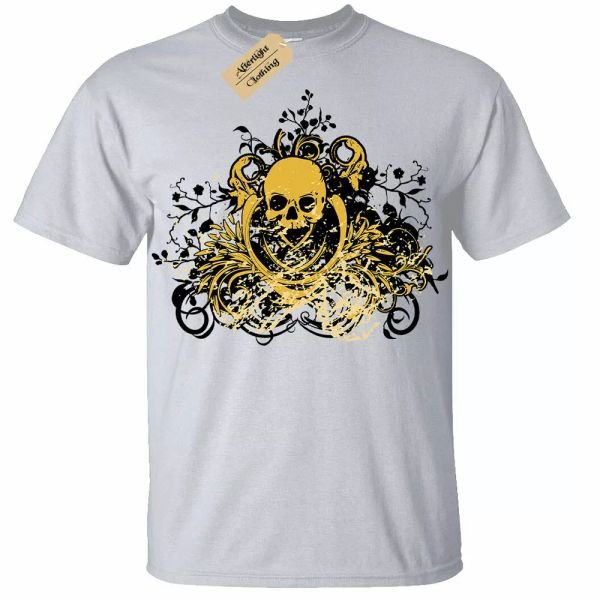 

Calavera Camiseta Herald Tatuaje Urban Fresco Hombre, White;black
